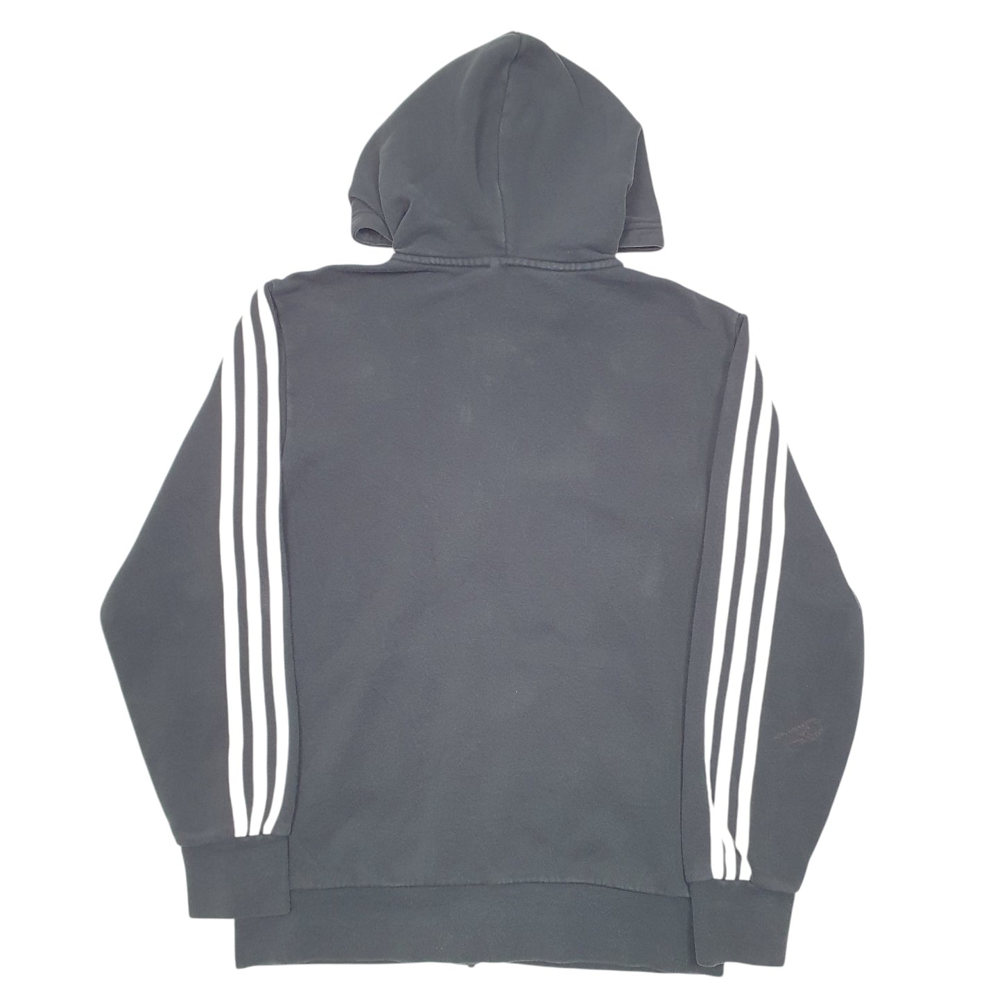 Mens Black Adidas Hoodie Full Zip Jumper