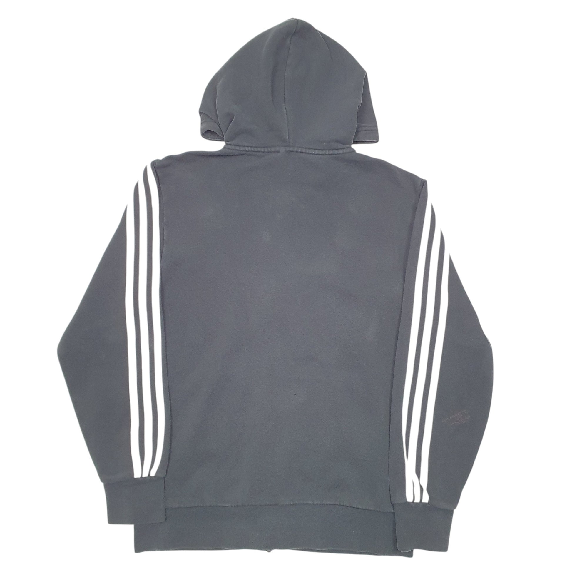 Mens Black Adidas Hoodie Full Zip Jumper