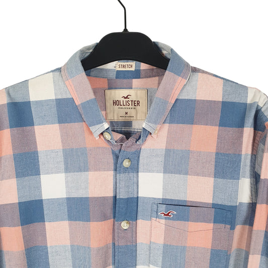 Mens Blue Hollister Stretch Long Sleeve Shirt