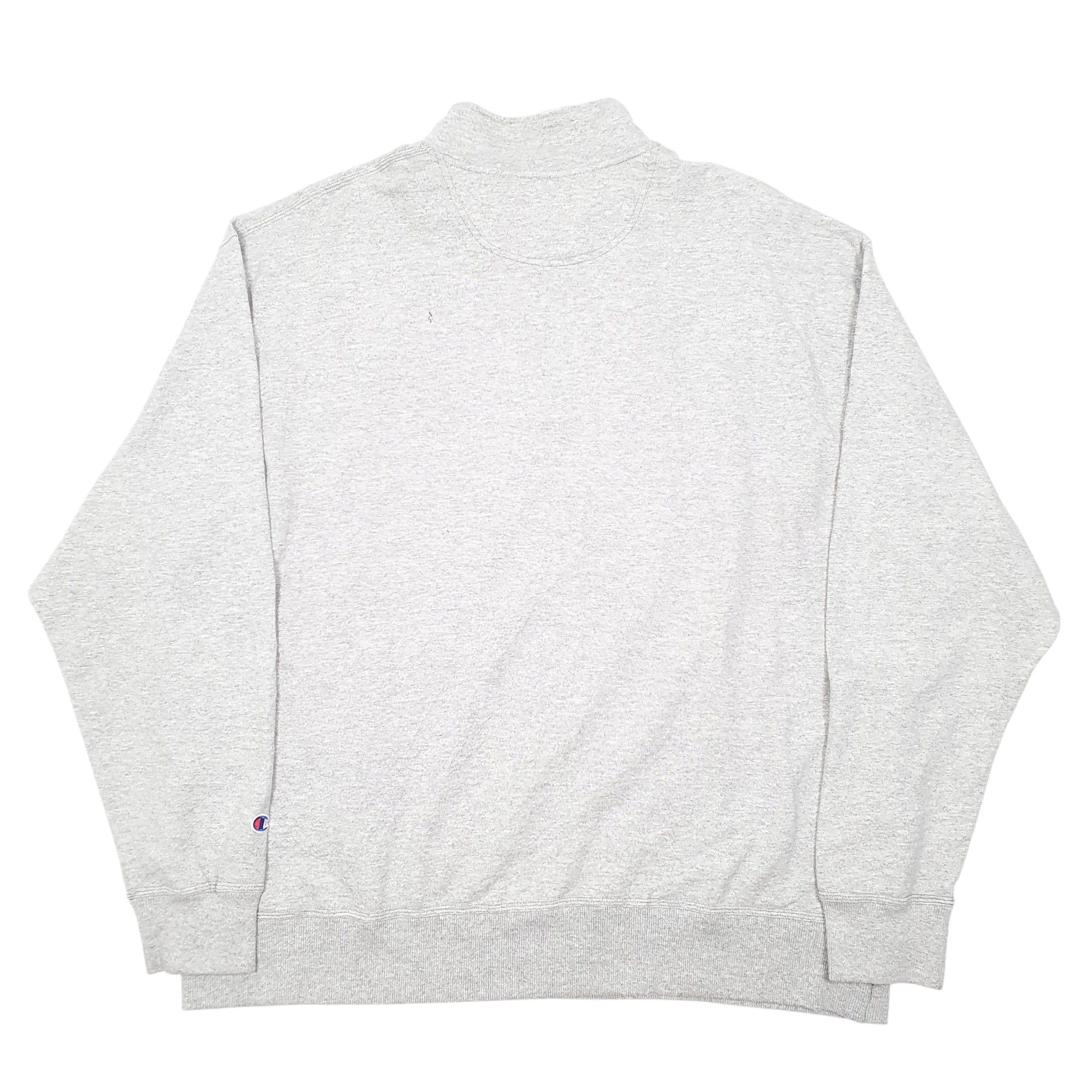 Mens Grey Champion  Quarter Zip Jumper