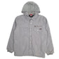 Mens Grey Dickies Bomber Chore Shacket Hoodie  Coat