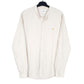 Mens Cream Farah Grandad Collar Long Sleeve Shirt
