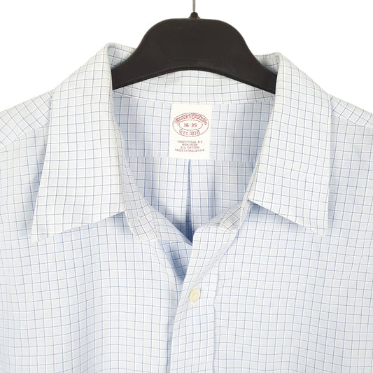 Mens Blue Brooks Brothers  Long Sleeve Shirt