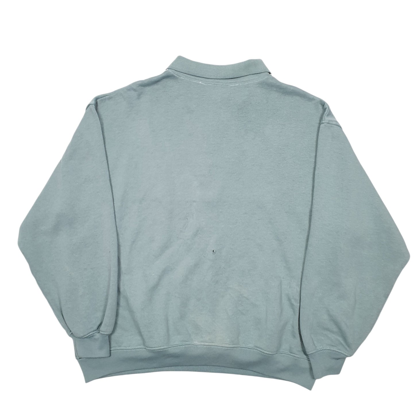 Womens Green American Sportif Collared Floral Vintage Crewneck Jumper