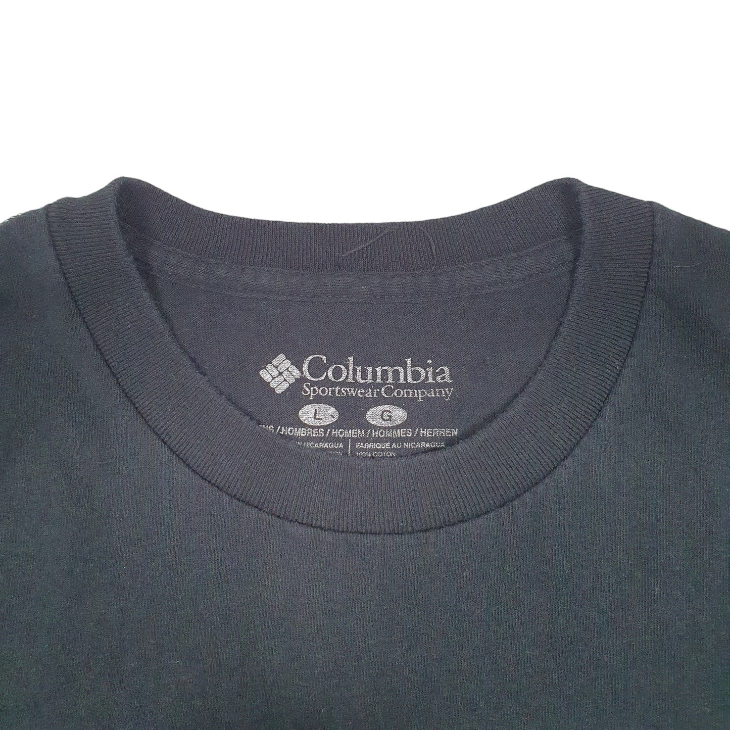 Mens Black Columbia Sportswear  Short Sleeve T Shirt