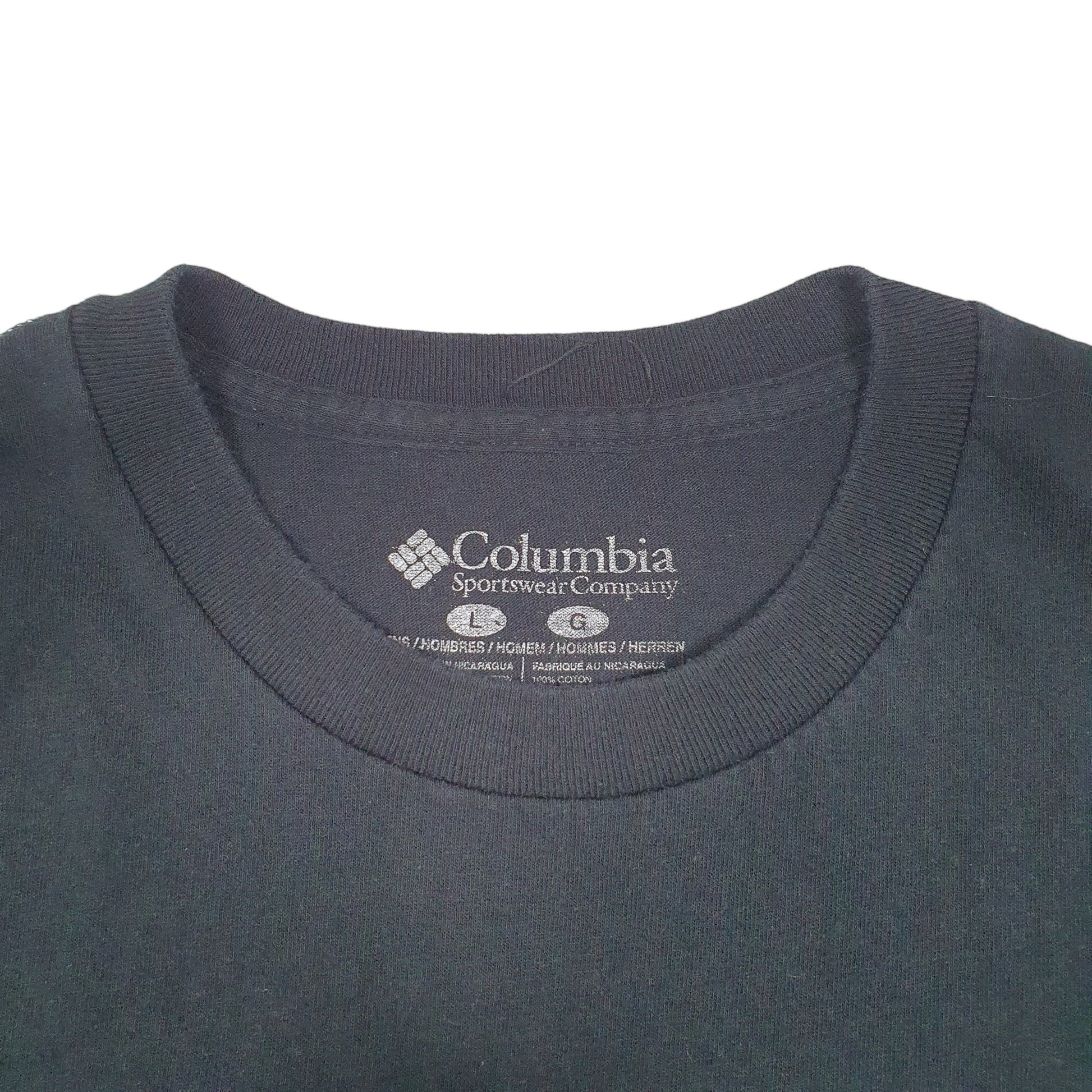 Mens Black Columbia Sportswear  Short Sleeve T Shirt