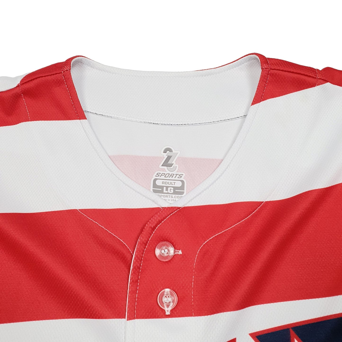 Mens White 27 Sports Baseball Jersey Grizzlies Made In USA Stars Stripes Short Sleeve T Shirt