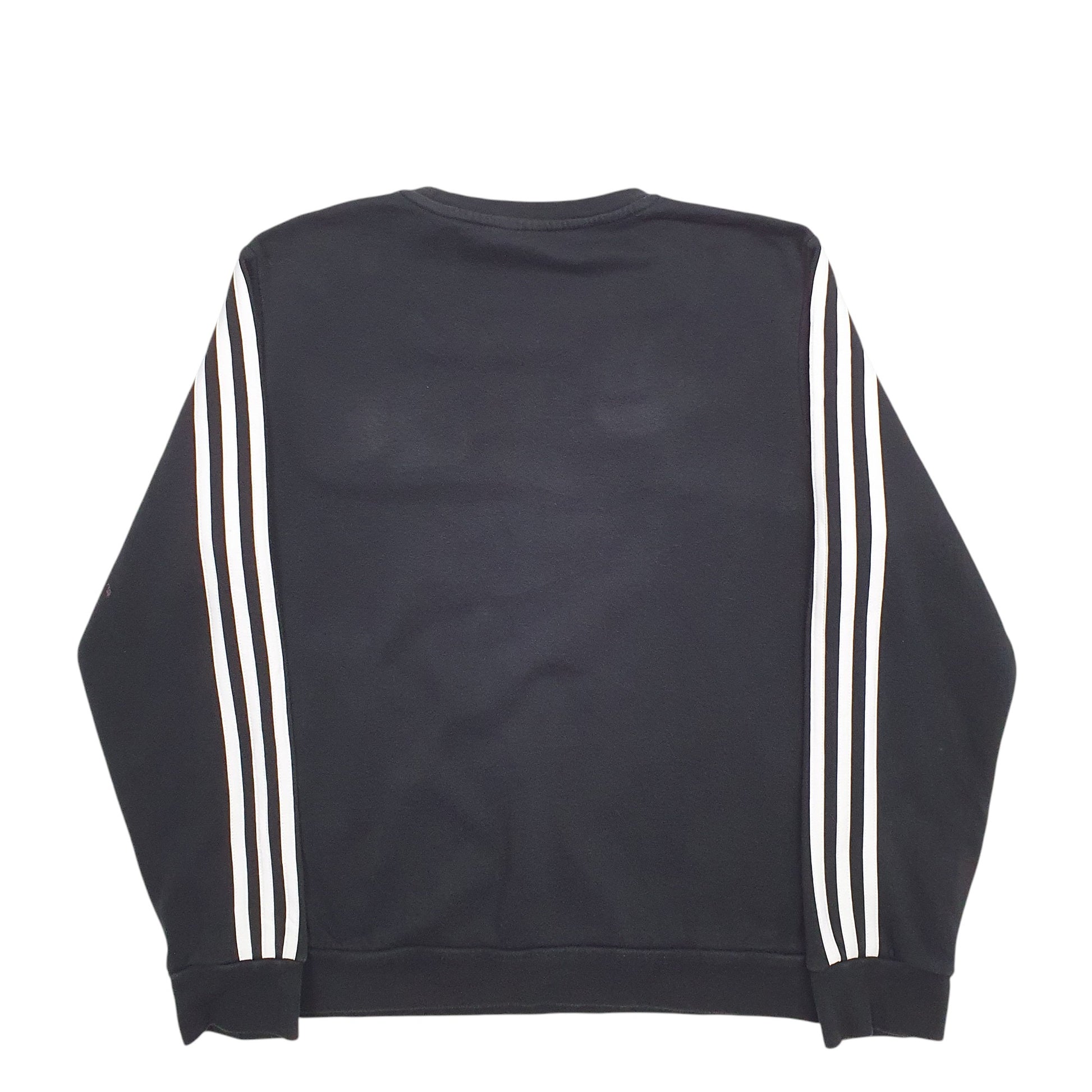 Womens Black Adidas  Crewneck Jumper
