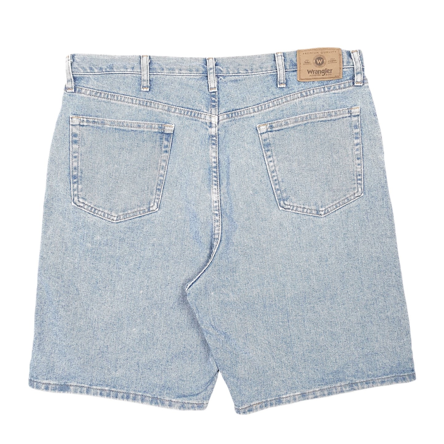 Mens Blue Wrangler Denim Jeans Jorts Relaxed Baggy Denim Shorts