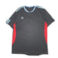 Mens Black Adidas Football Active Short Sleeve T Shirt