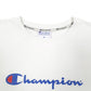 Womens White Champion Script Crewneck Jumper