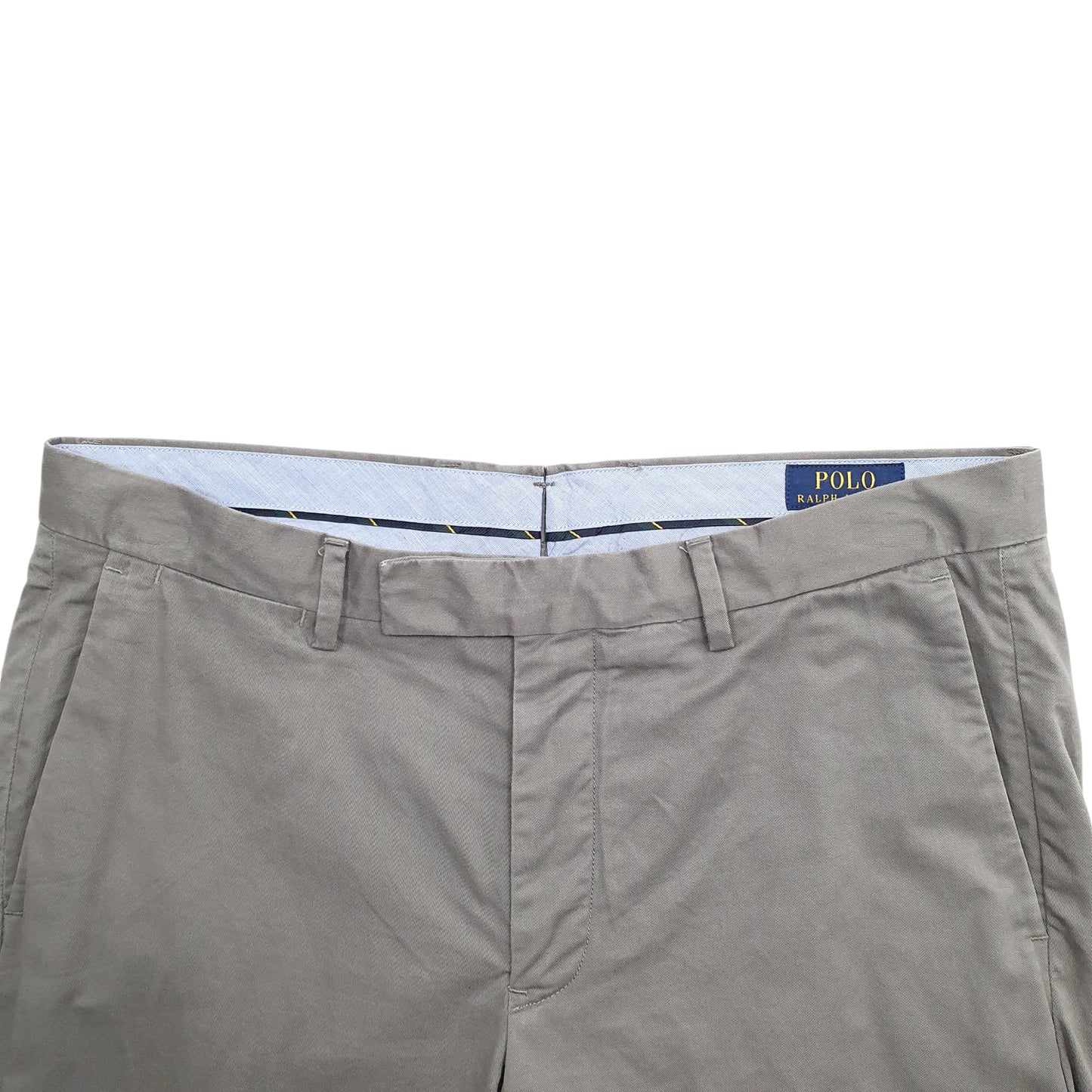 Mens Grey Polo Ralph Lauren Stretch Fit Vintage 2000's Chino Trousers