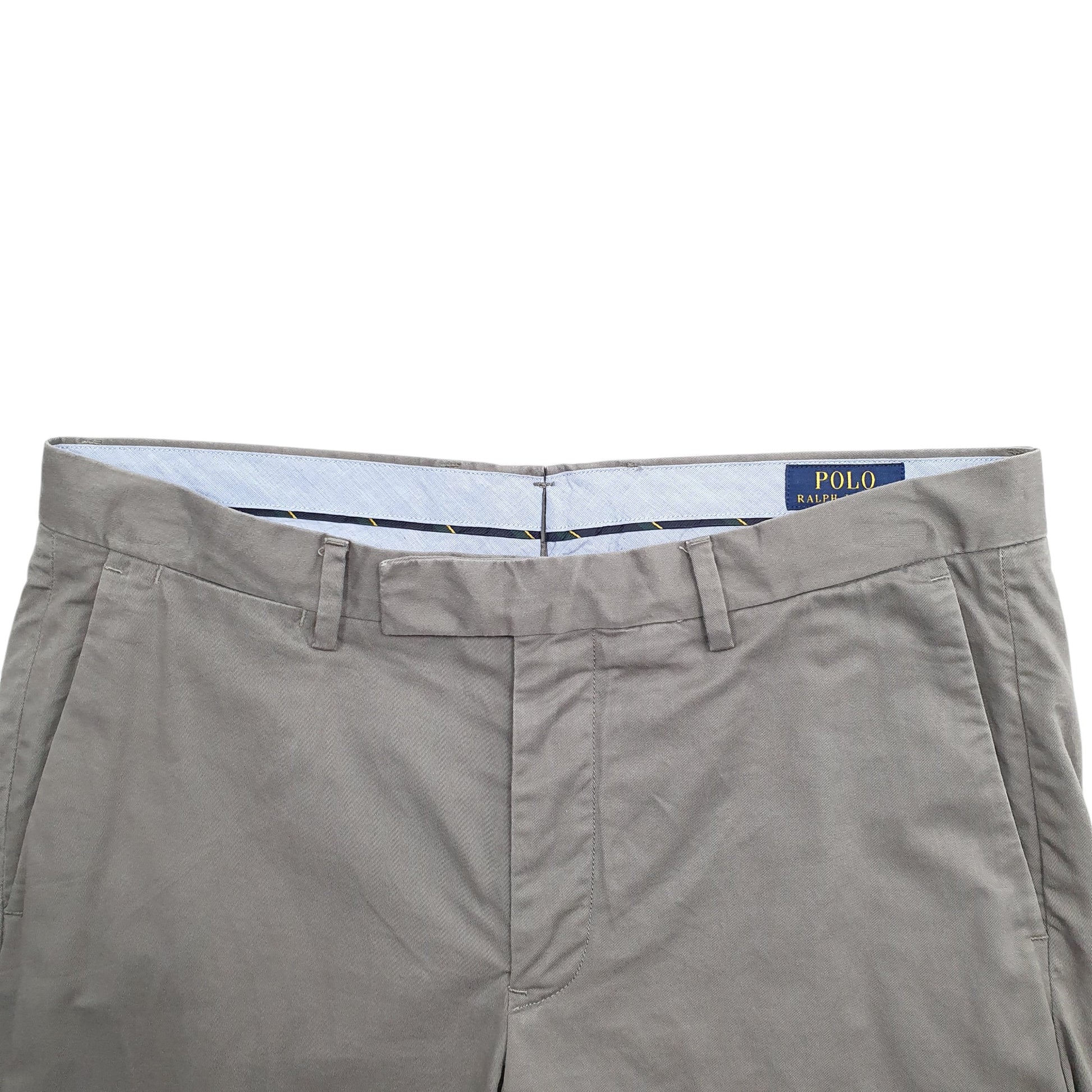 Mens Grey Polo Ralph Lauren Stretch Fit Vintage 2000's Chino Trousers