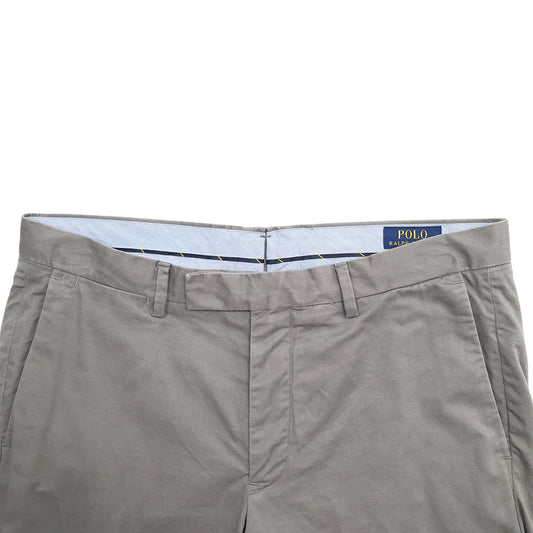Mens Grey Polo Ralph Lauren Stretch Fit Vintage 2000's Chino Trousers