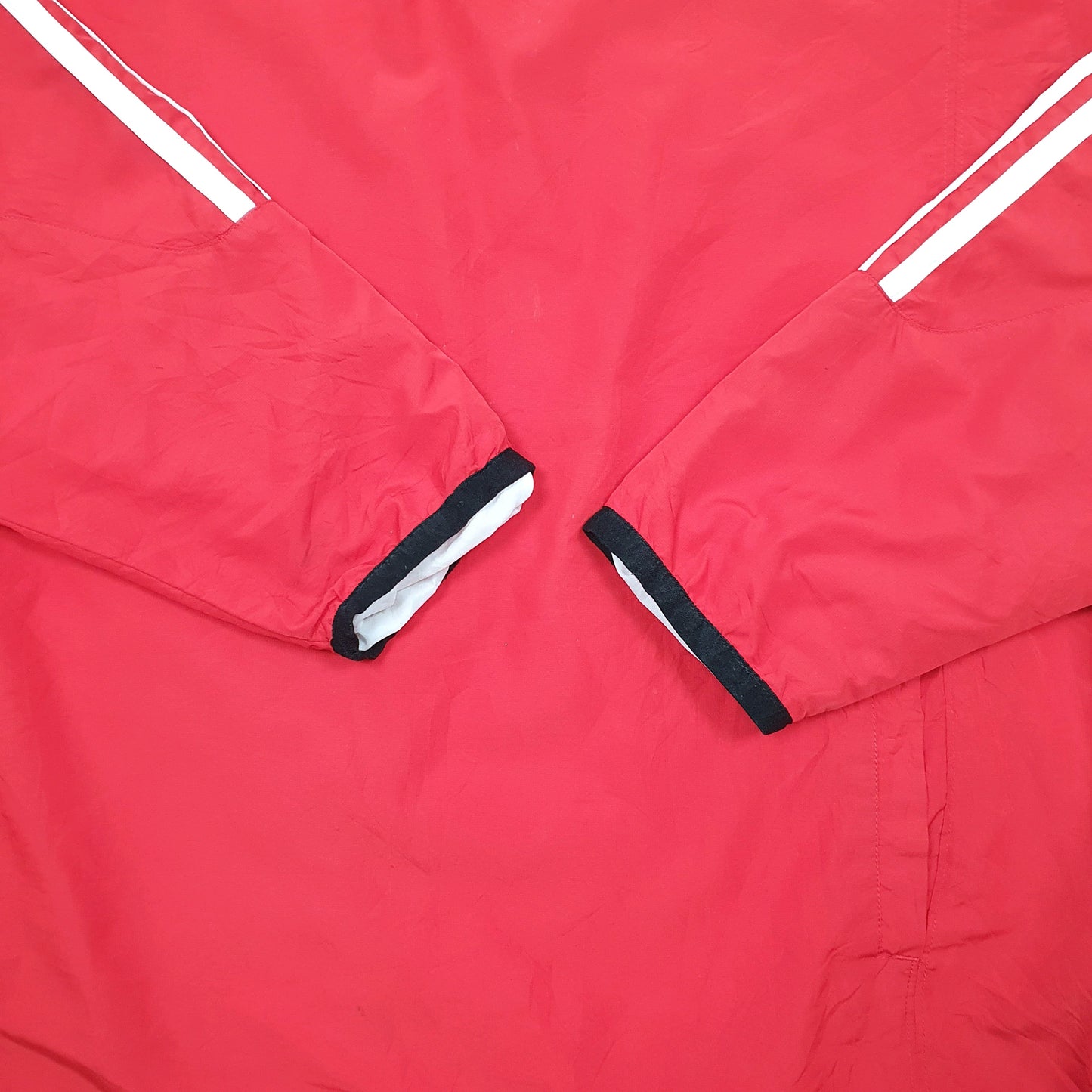 Mens Red Adidas California Angels Baseball MLB Smock Pop Over  Coat