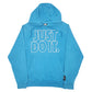 Mens Blue Nike Just Do It Spellout Hoodie Jumper