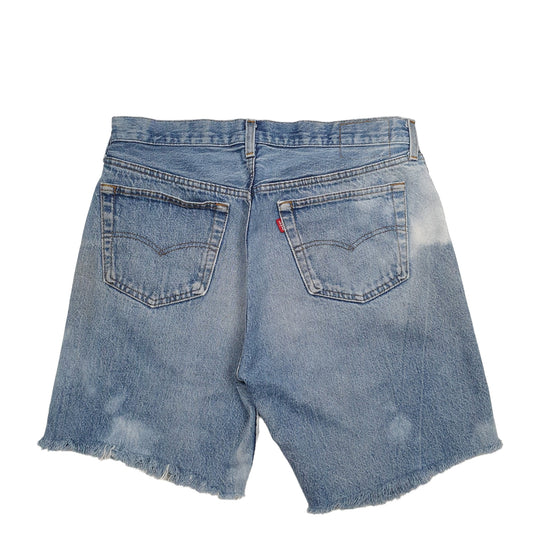 Womens Blue Levis 501 Denim Jorts Denim Shorts