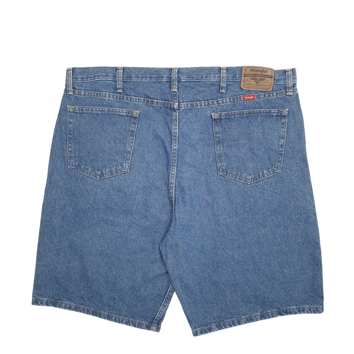 Mens Blue Wrangler Denim Jeans Jorts Denim Shorts