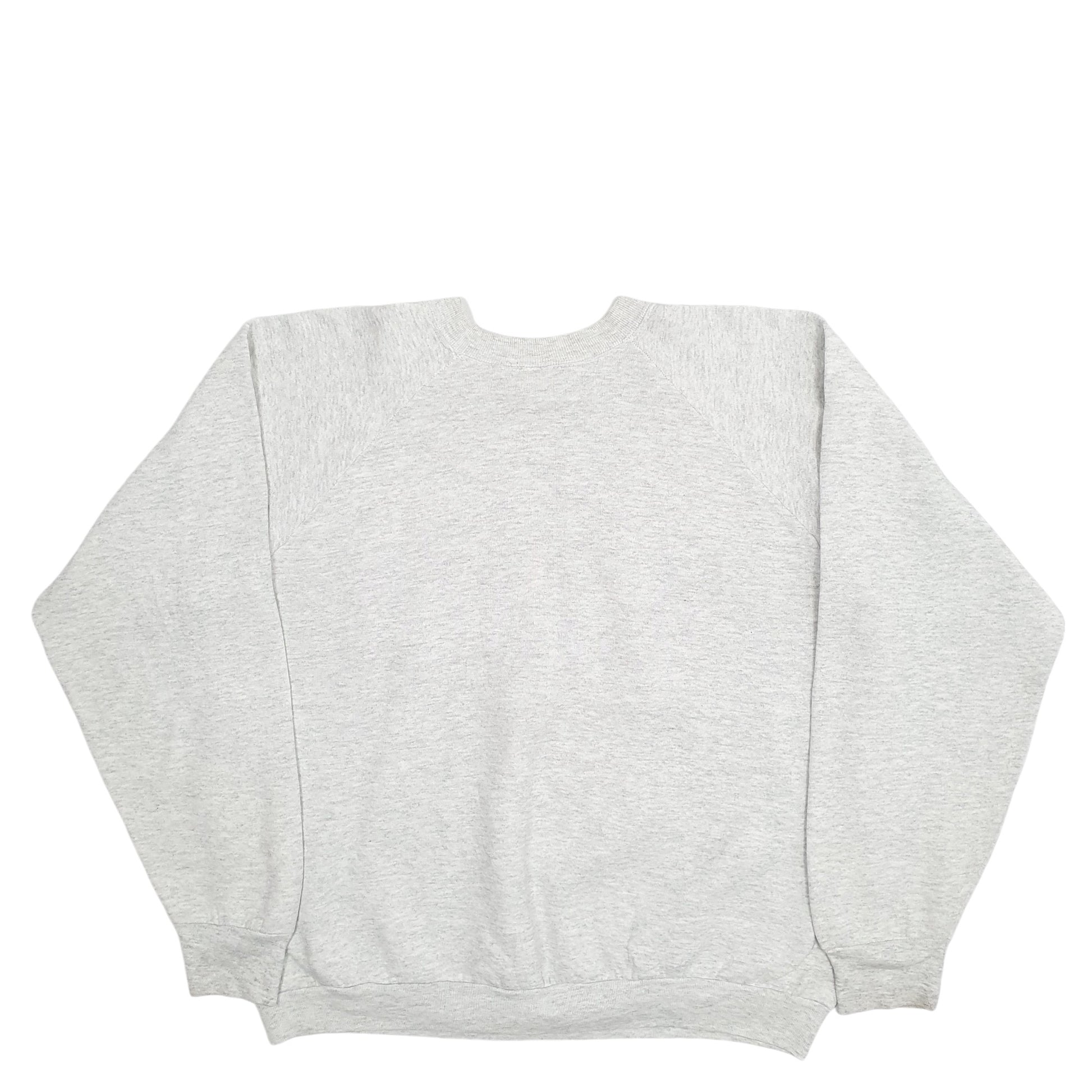 Mens Grey Fruit Of The Loom New Jersey Devils NHL Hockey Made In USA Crewneck Jumper