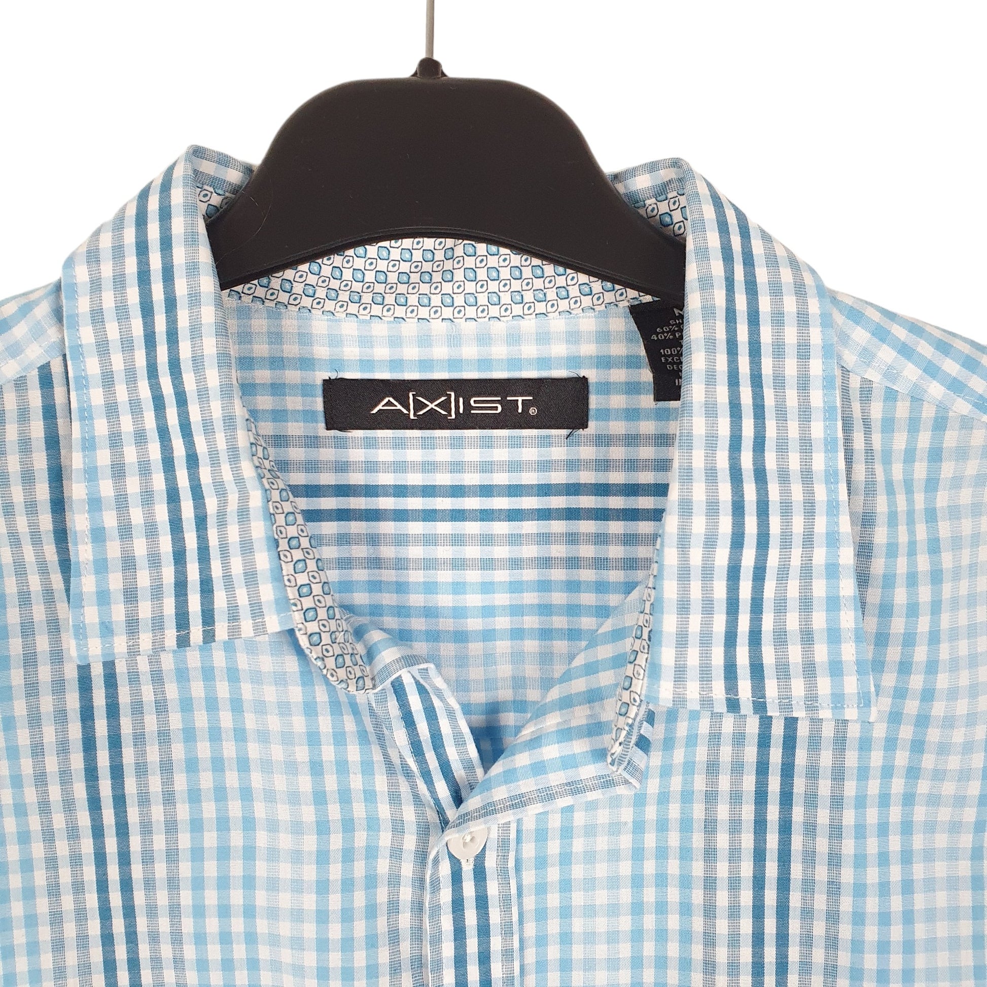 Mens Blue Axist  Long Sleeve Shirt