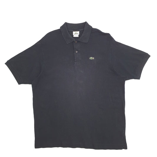 Mens Black Lacoste  Short Sleeve Polo Shirt