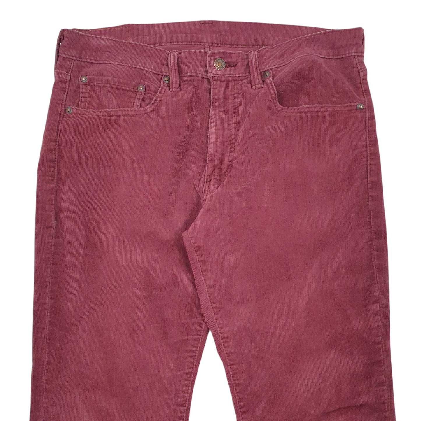 Mens Burgundy Levis  Corduroy Trousers