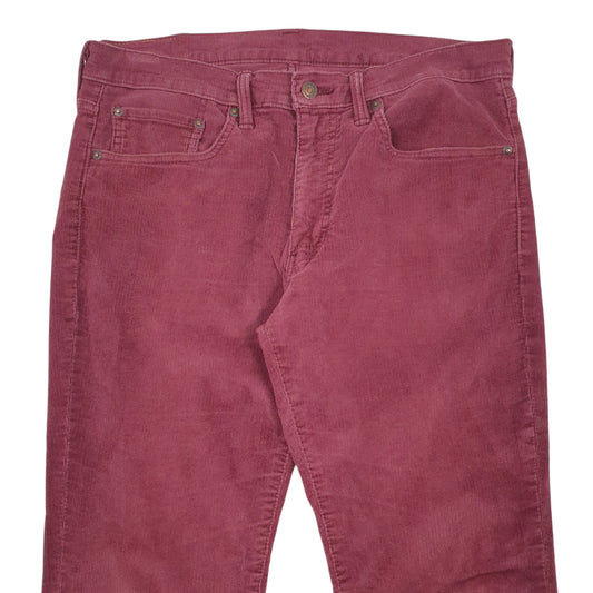 Mens Burgundy Levis  Corduroy Trousers
