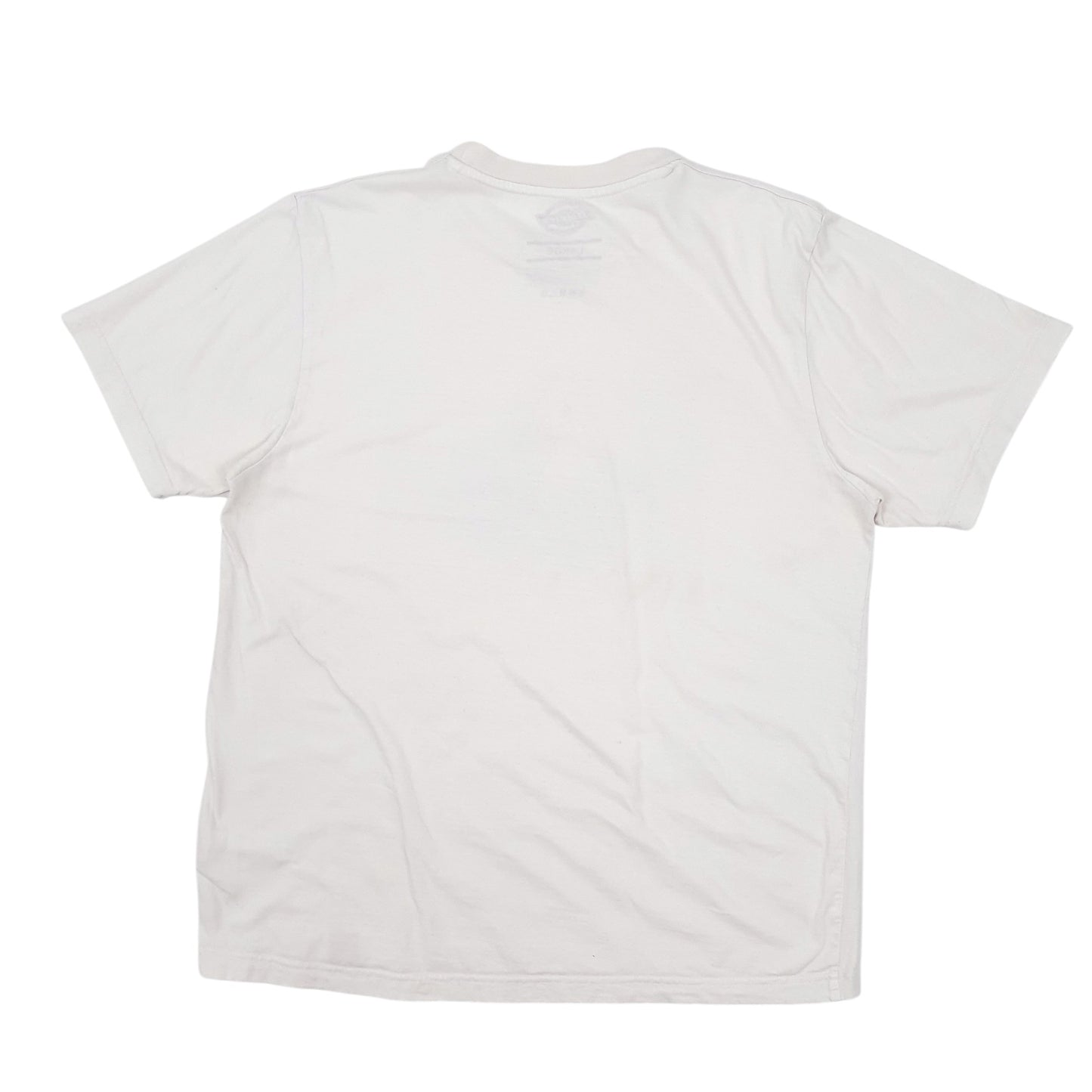 Mens White Dickies  Short Sleeve T Shirt
