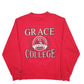 Mens Red Jansport USA College Crewneck Jumper