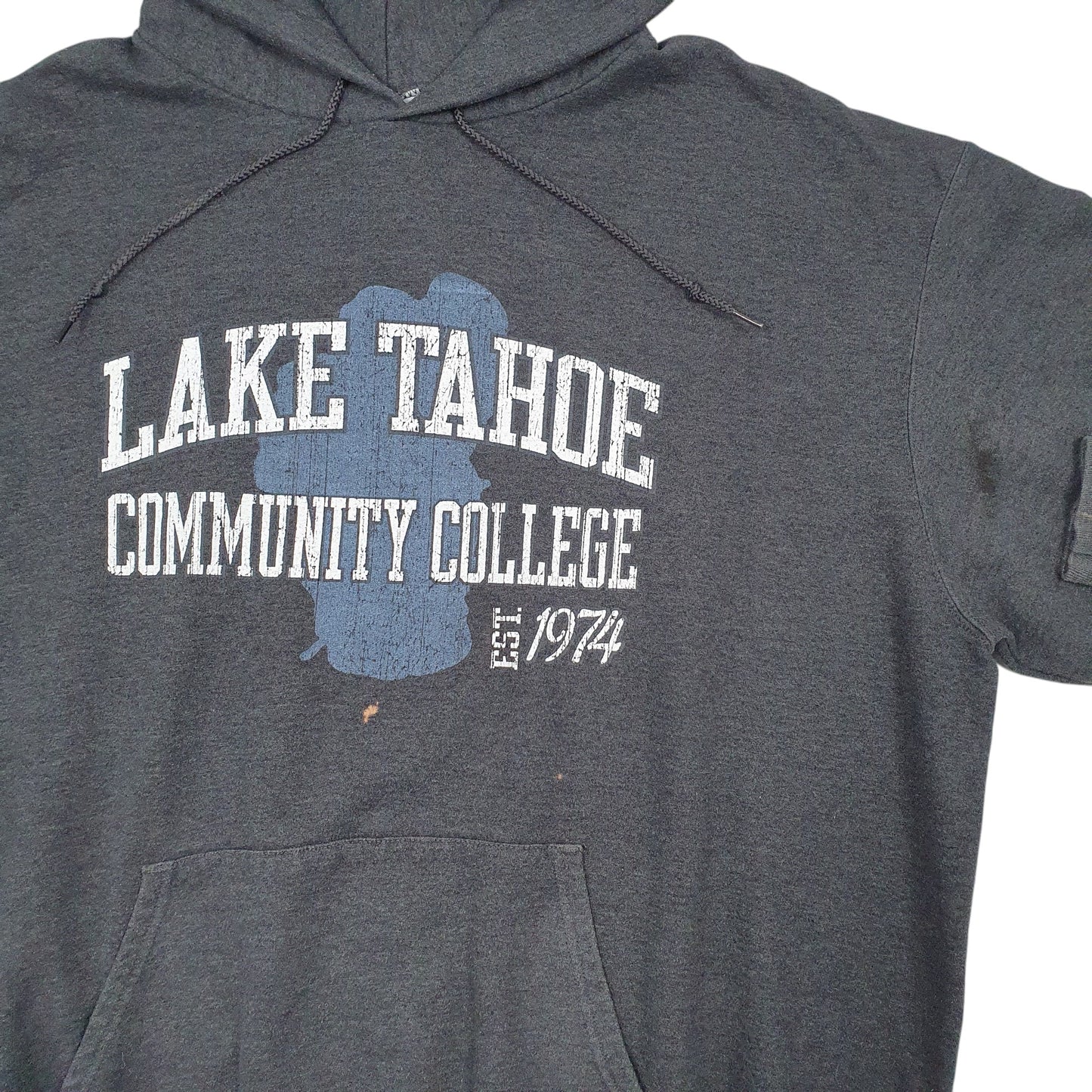 Mens Grey Champion Lake Tahoe Community College Hoodie Jumper