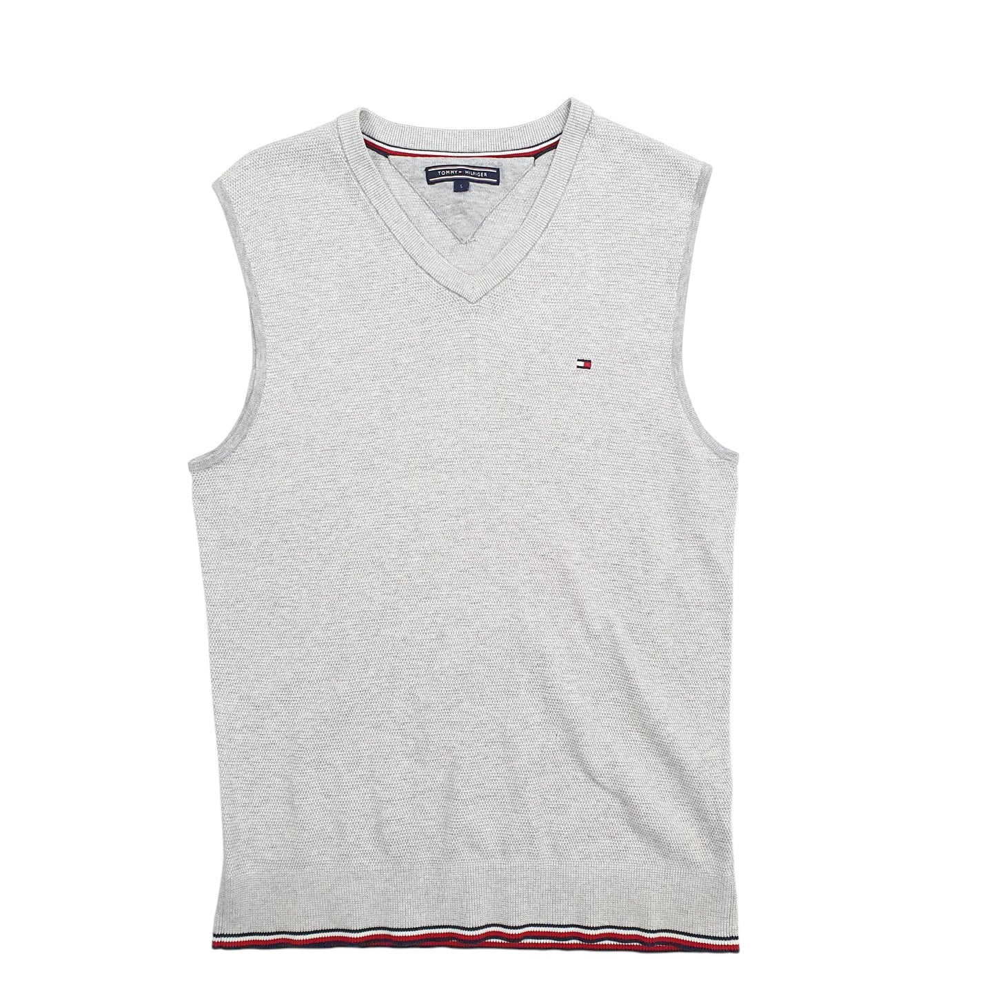 Mens Grey Tommy Hilfiger  Vest Jumper