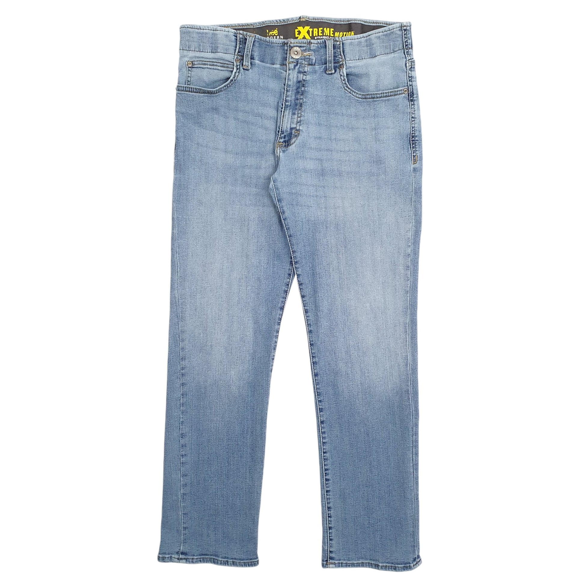 Mens Blue Lee Stretch Fit Extreme Motion Straight JeansW32 L30