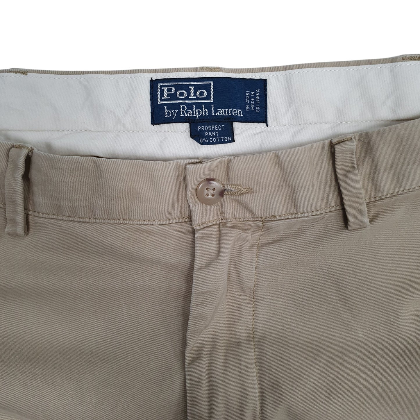 Mens Beige Polo Ralph Lauren Prospect Pant Chino Trousers