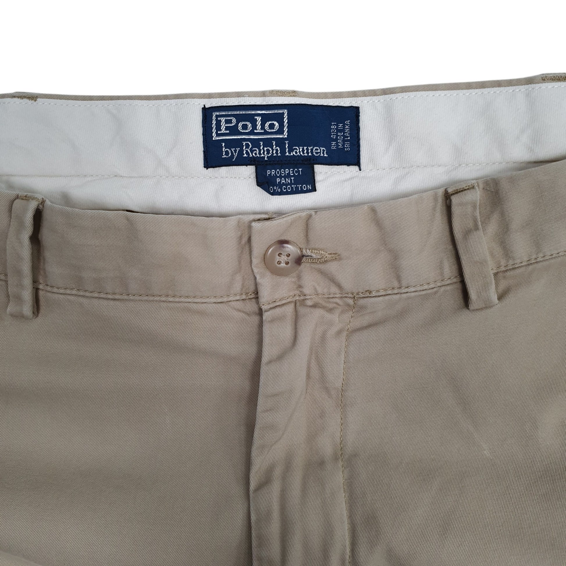 Mens Beige Polo Ralph Lauren Prospect Pant Chino Trousers