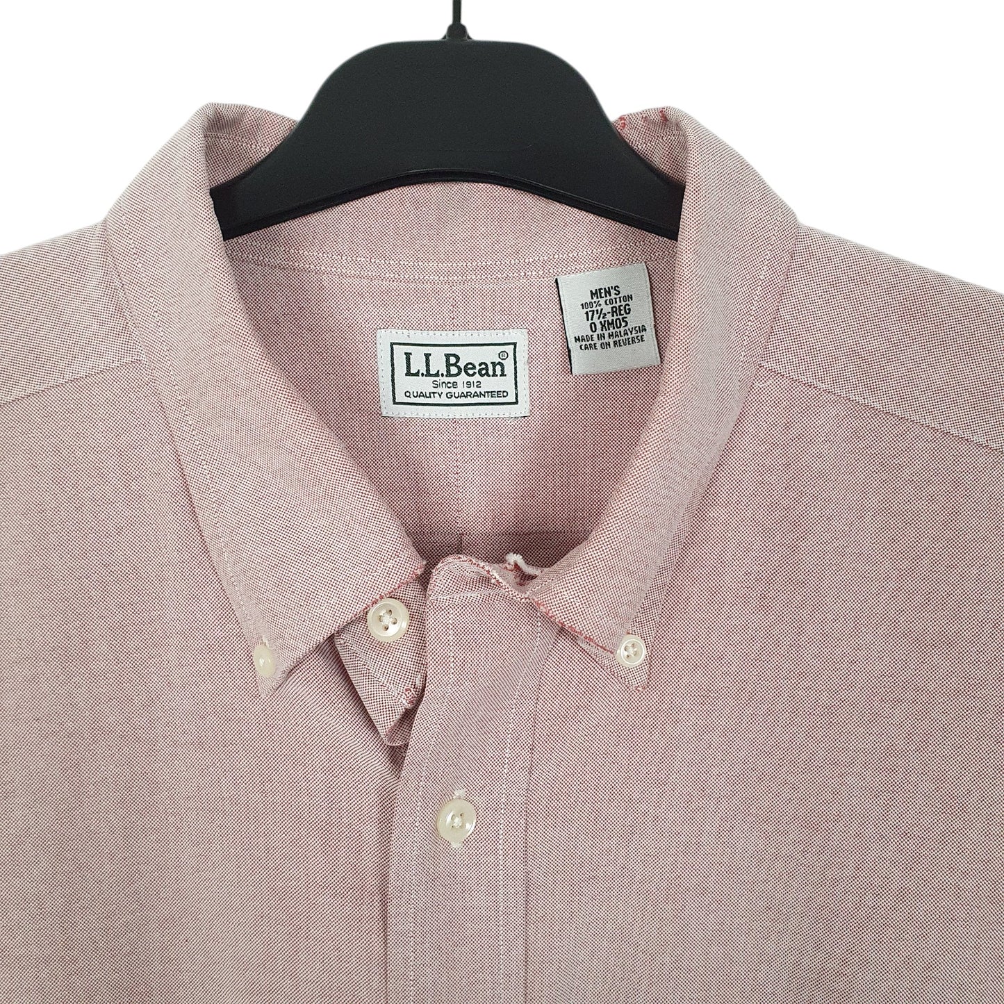 Mens Pink L.L.Bean  Short Sleeve Shirt