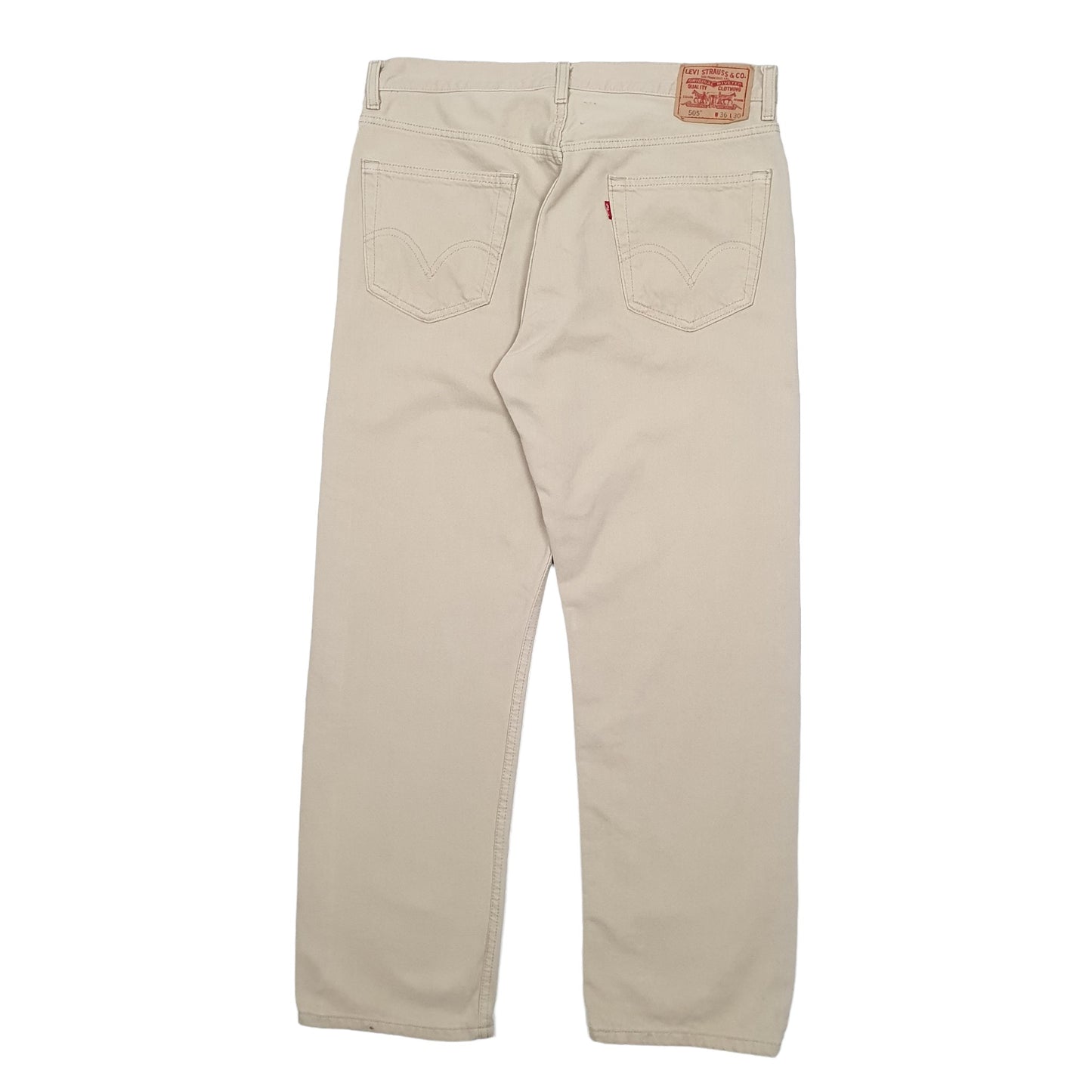 Mens Beige Levis  505 JeansW36 L30