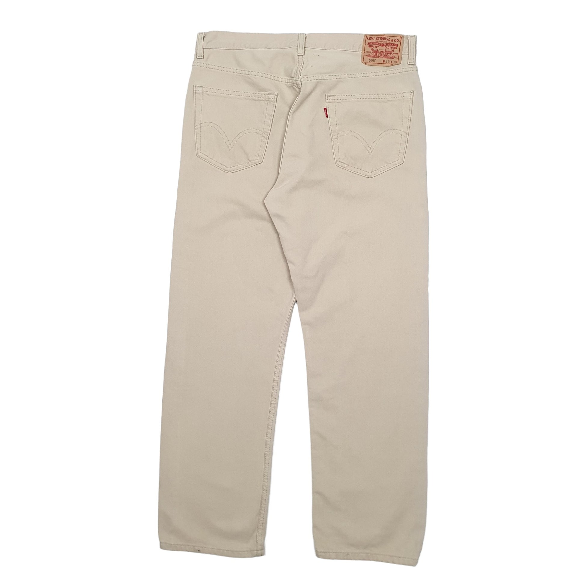 Mens Beige Levis  505 JeansW36 L30