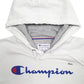 Mens White Champion Spellout Hoodie Jumper