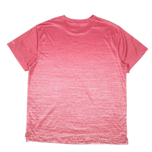 Mens Burgundy And 1 Active Workout Gym Short Sleeve T Shirt