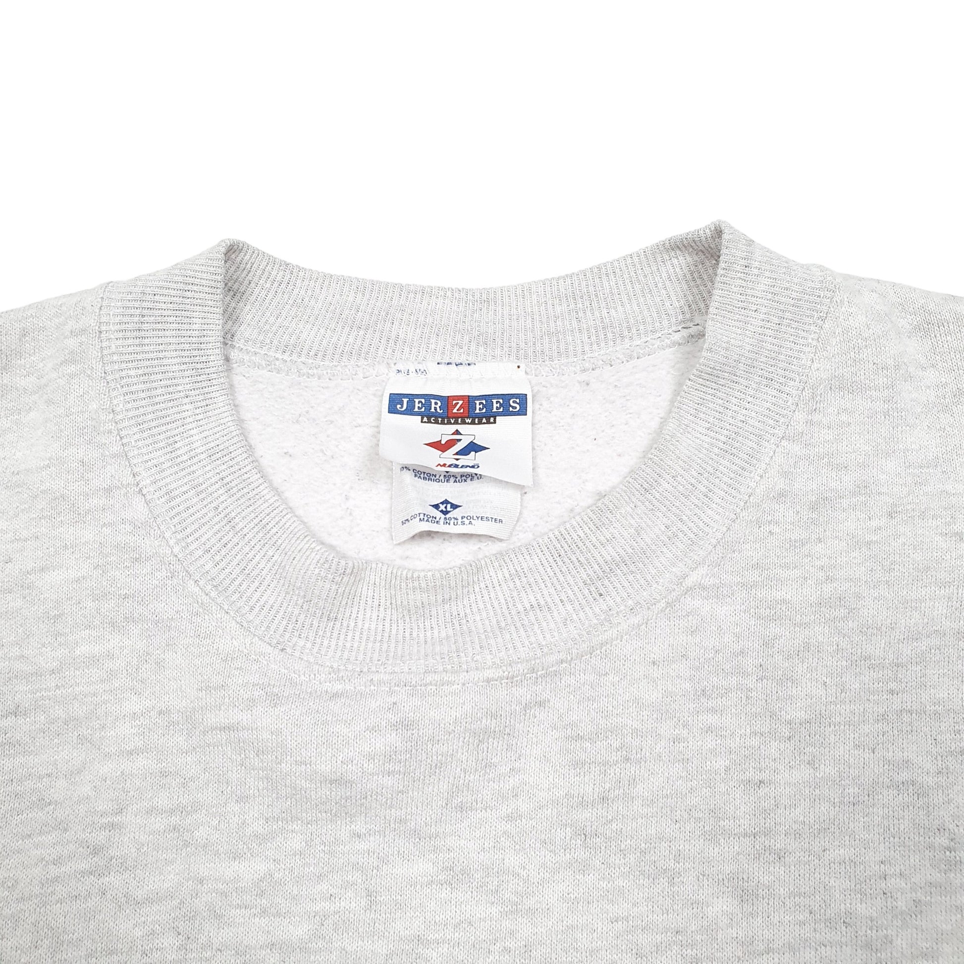 Mens Grey Jerzees Vintage Florida Made In USA Crewneck Jumper