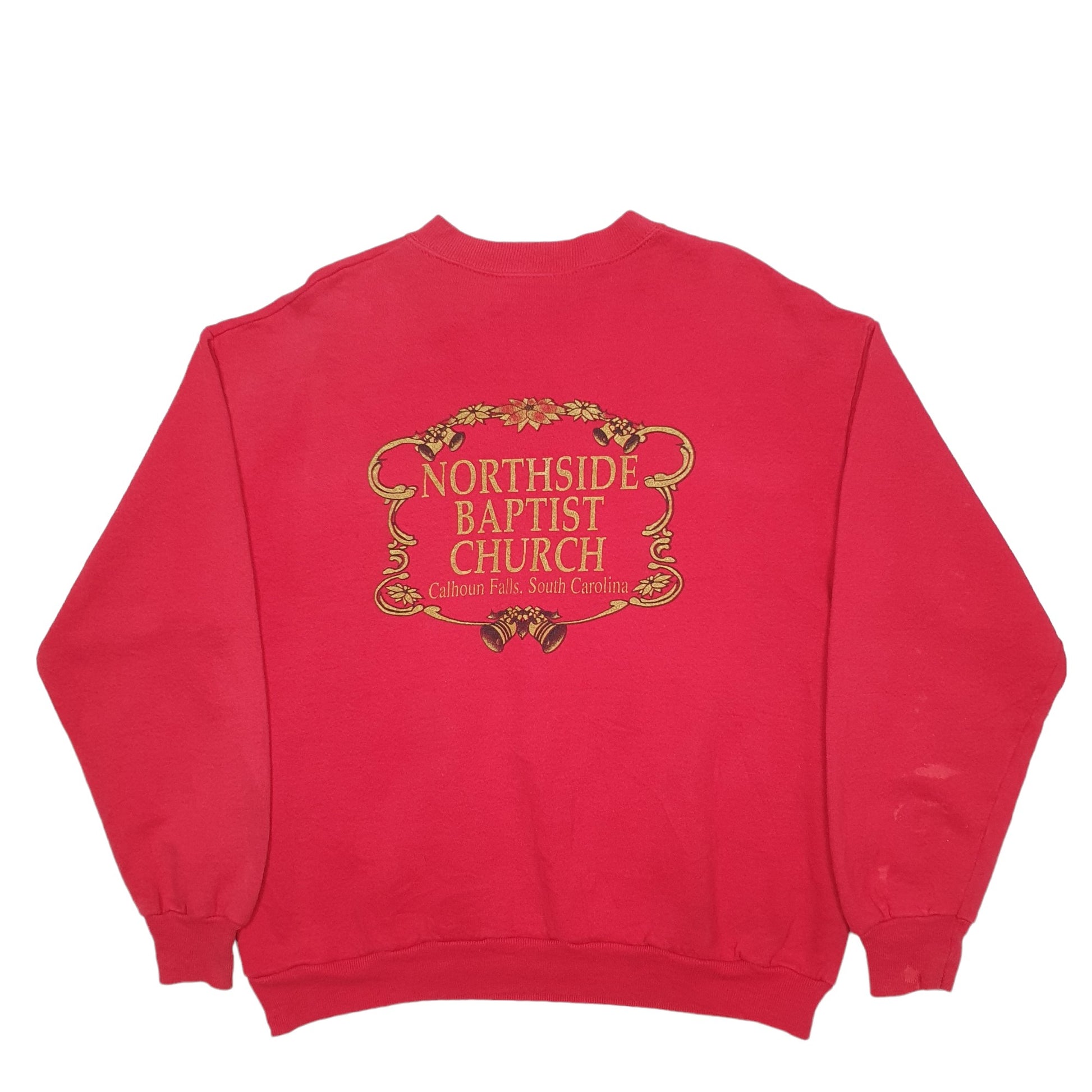 Mens Red Lee Jesus Celebrate Christmas Baptist Made In USA Crewneck Jumper