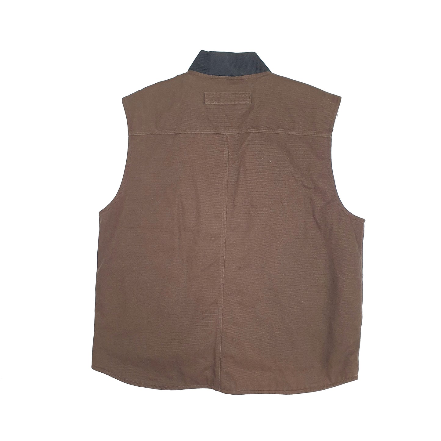 Mens Brown Duluth Trading Co Chore Vest Gilet  Coat