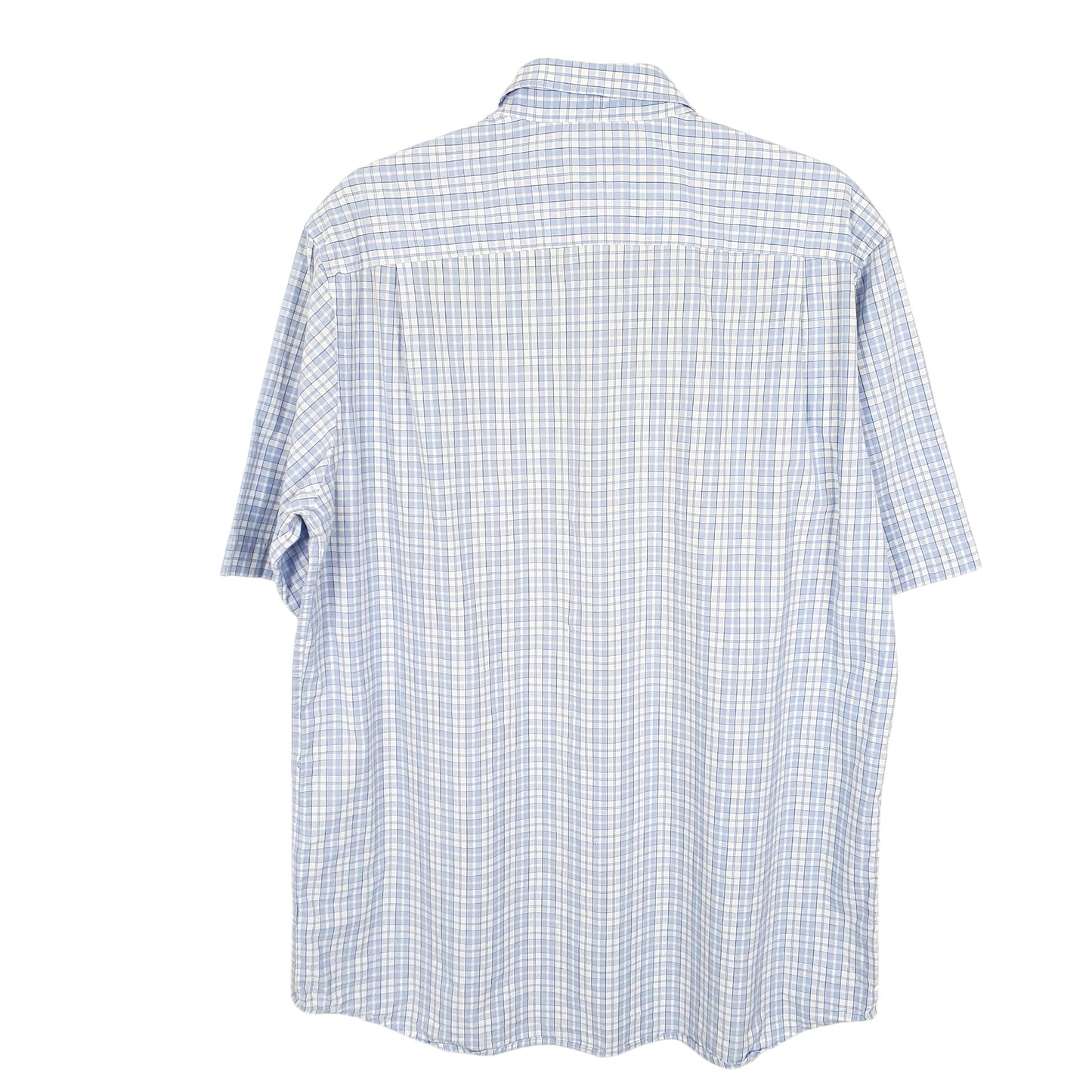 Mens Blue U.S. Polo Assn. 2 Ply Yarns Short Sleeve Shirt