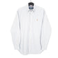 Mens White Ralph Lauren Oxford Long Sleeve Shirt
