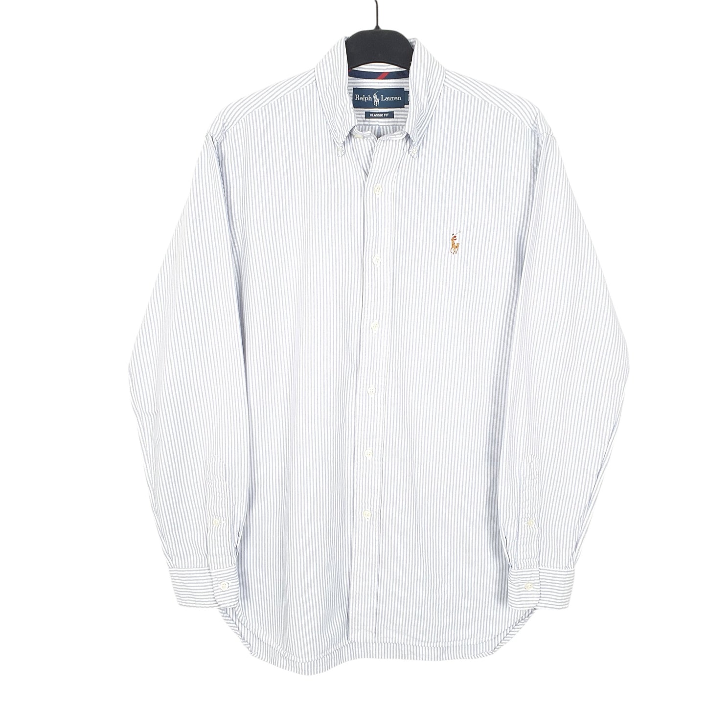 Mens White Ralph Lauren Oxford Long Sleeve Shirt