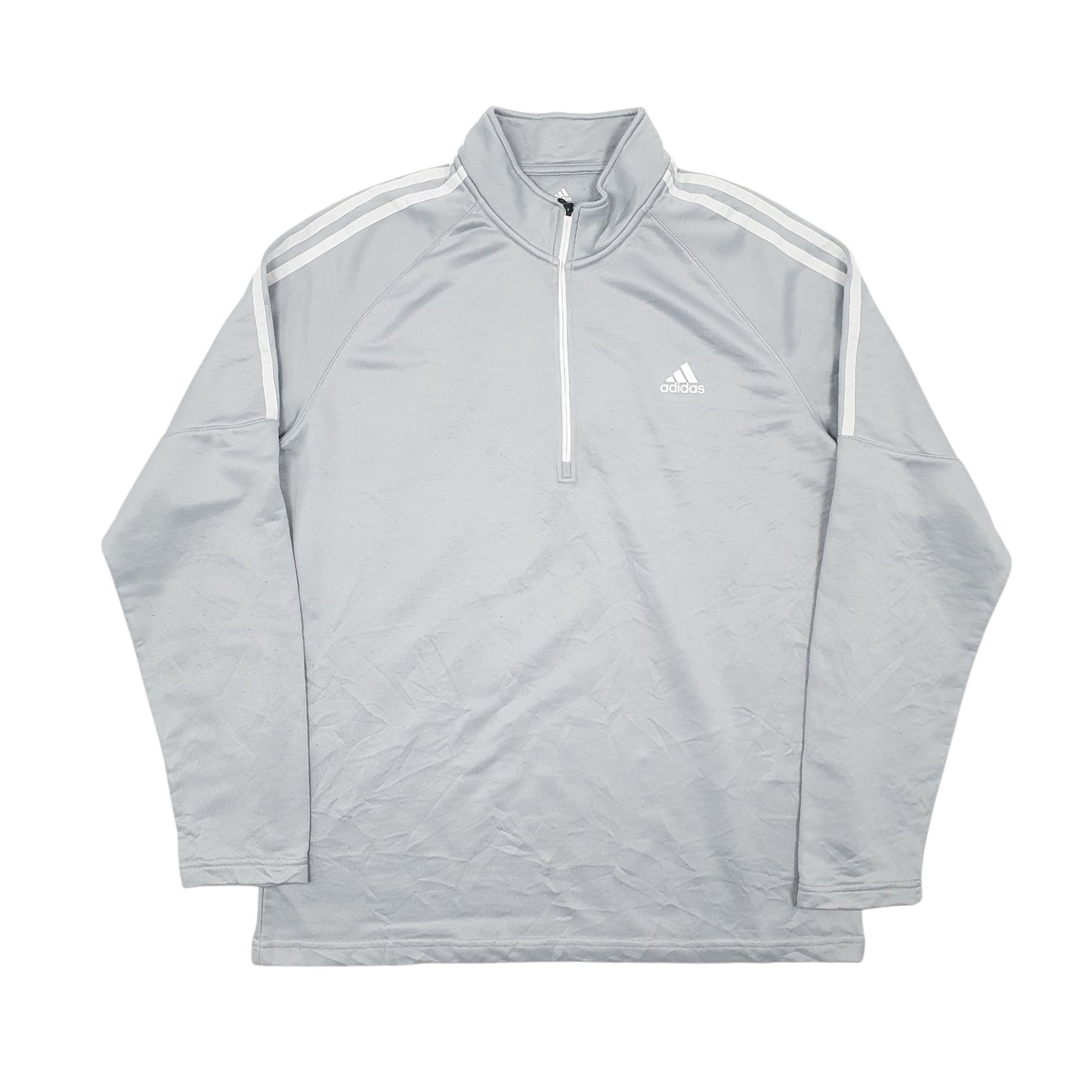 Mens Grey Adidas Golf Quarter Zip Jumper