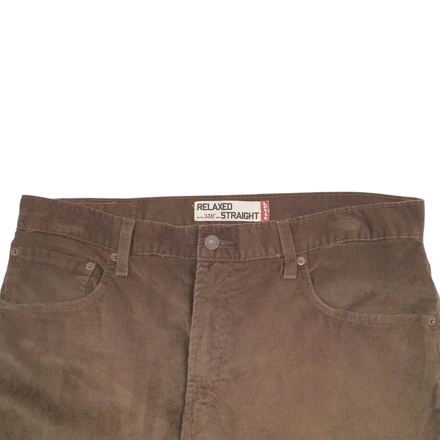 Mens Brown Levis 559 Corduroy Trousers
