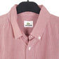 Mens Red Lacoste  Long Sleeve Shirt