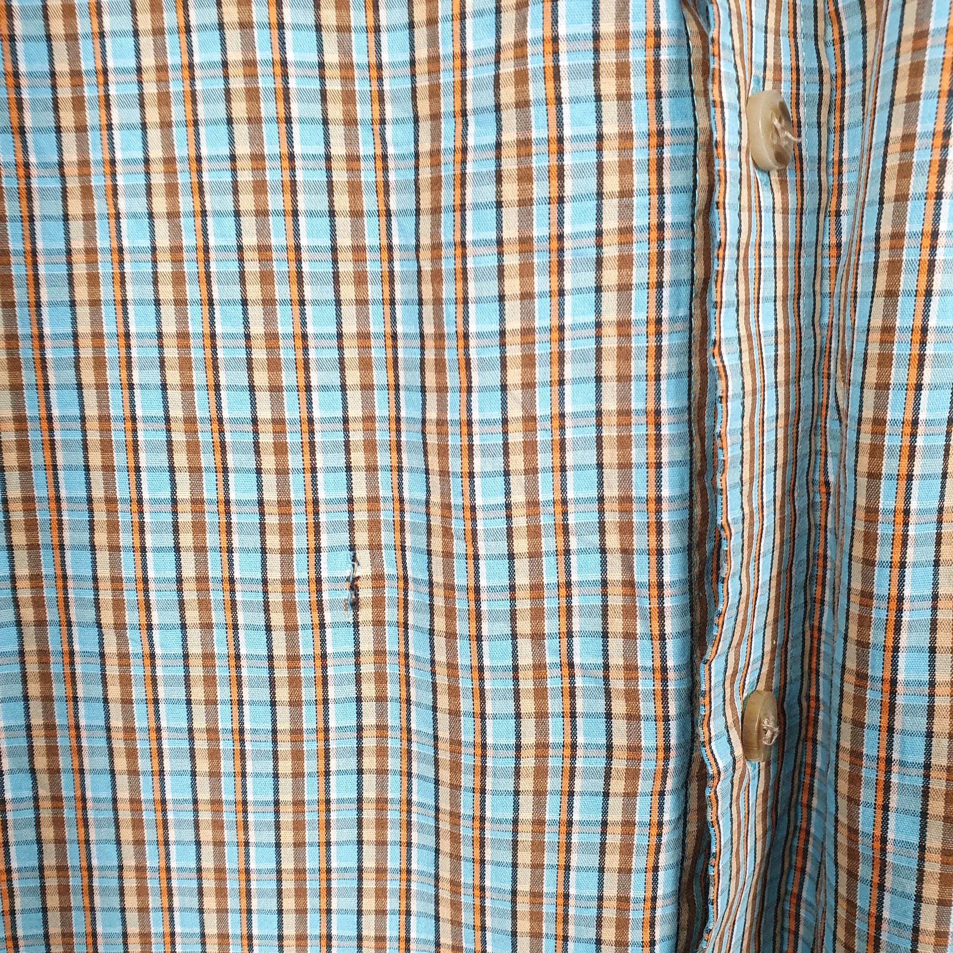 Mens Blue Wrangler  Long Sleeve Shirt