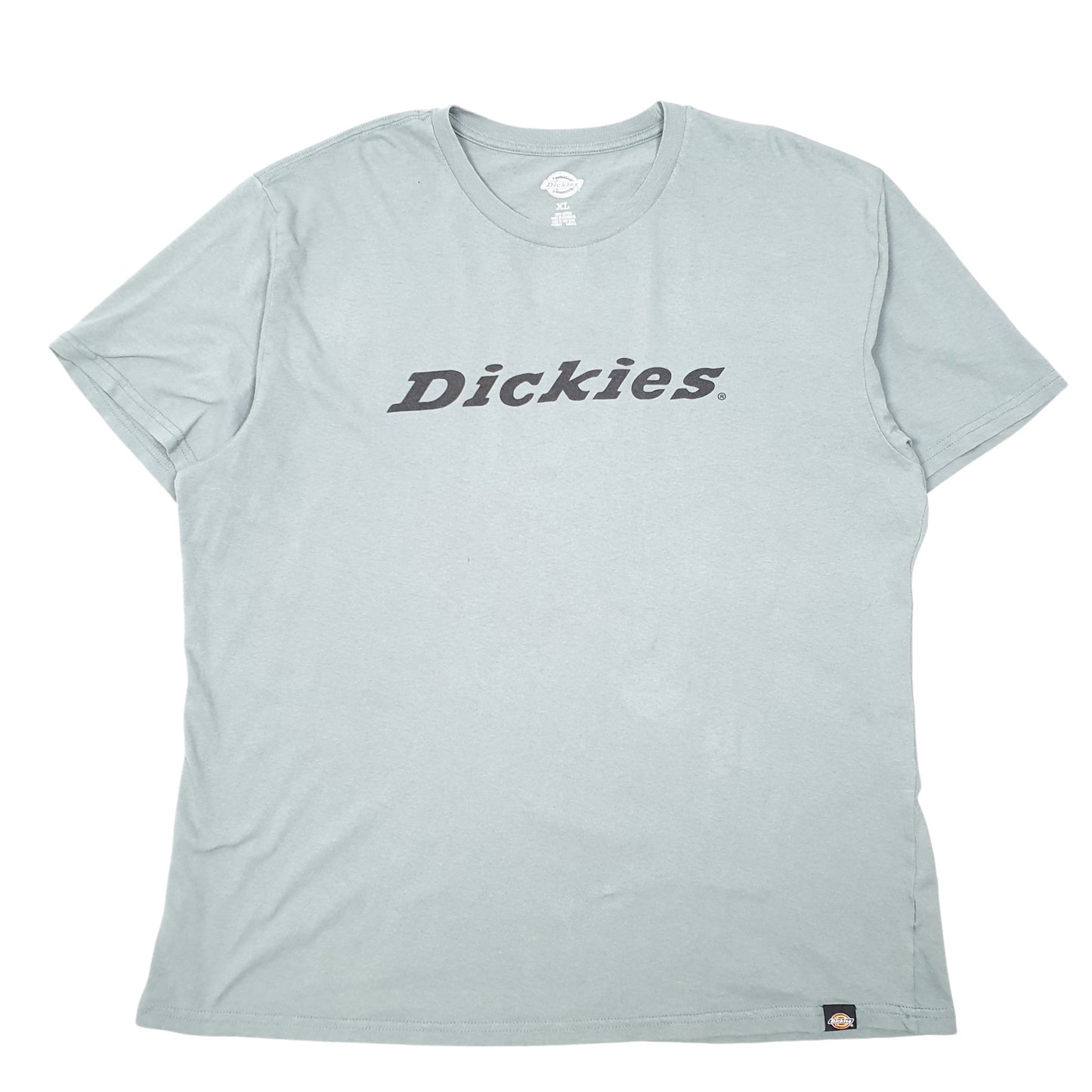 Mens Green Dickies Workwear Spellout Short Sleeve T Shirt